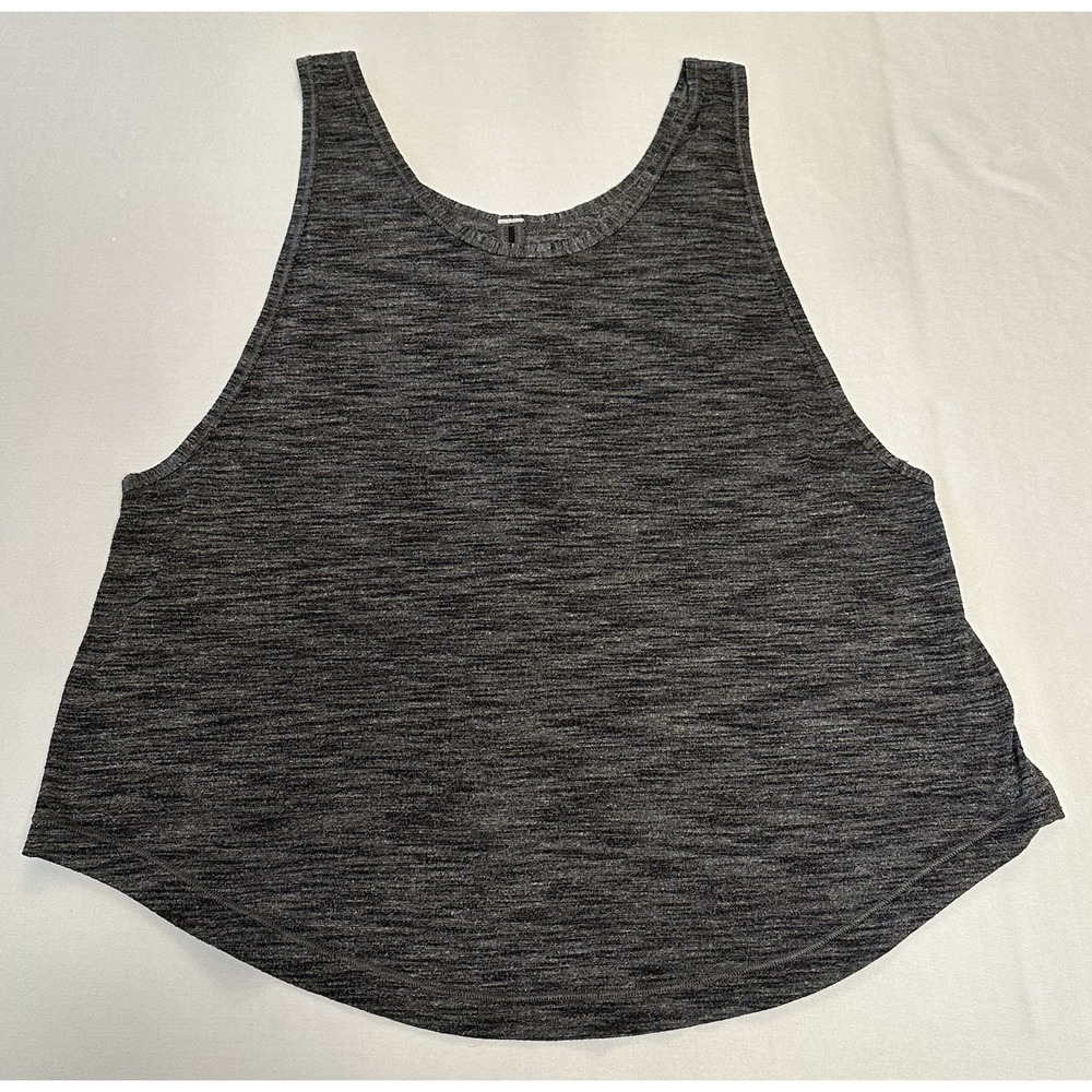 Lululemon Women's Grey Heathered Swing Tank Top S Athletic Yoga Gym Loose Fit